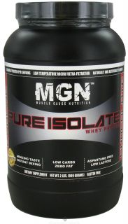 Muscle Gauge Nutrition   Pure Isolate Whey Protein Chocolate   2 lbs.