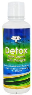 Oxylife Products   Detox With MSM Liquid with Oxygen   16 oz.