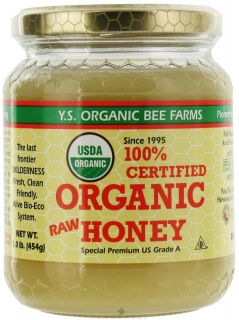 YS Organic Bee Farms   Certified Organic Honey 100%   16 oz.