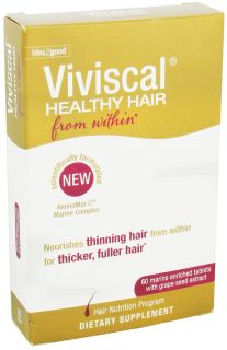 Viviscal   Healthy Hair From Within Marine Enriched Tabs With Grape Seed Extract   60 Tablets