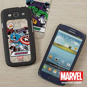 Personalized Samsung Galaxy Cell Phone Case Insert   Marvel Superheros