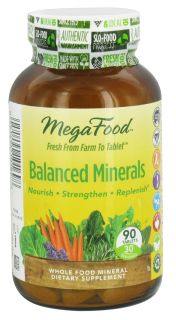 MegaFood   Balanced Minerals   90 Tablets