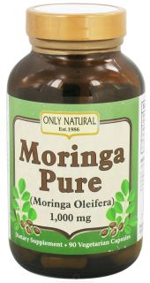 Only Natural   Moringa Pure 1000 mg.   90 Vegetarian Capsules