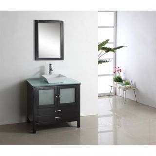 Virtu USA Brentford 36 Single Sink Bathroom Vanity   Espresso