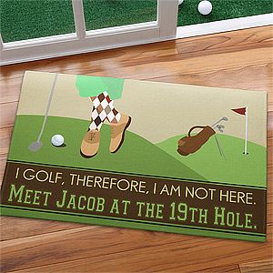 Personalized Doormats for Golfers   Gone Golfing