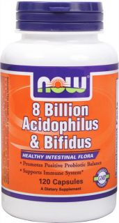 NOW Foods   Acidoph/Bifidus 8 Billion   120 Capsules