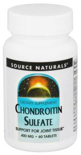 Source Naturals   Chondroitin Sulfate 400 mg.   60 Tablets
