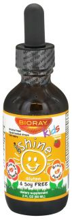 BioRay Kids   NDF Shine Tummy and Brain Nurturing Herbal Drops Raspberry   2 oz.