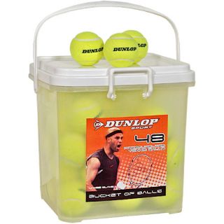 Dunlop Pressureless Bucket of 48 Dunlop Tennis Balls