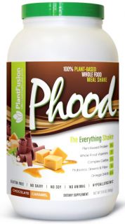 PlantFusion   Phood 100% Plant Based Whole Food Meal Shake Chocolate Caramel   2.4 lbs.
