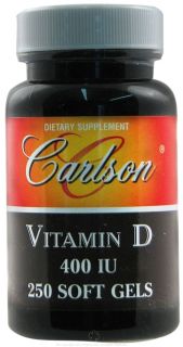 Carlson Labs   Vitamin D3 400 IU   250 Softgels