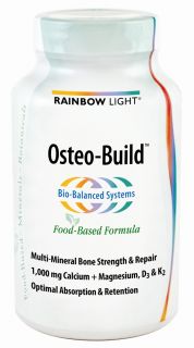 Rainbow Light   Osteo Build with Vitamin D + K2   120 Tablets