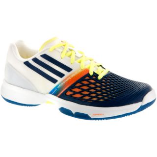 adidas adizero CC Tempaia III adidas Womens Tennis Shoes White/Night Blue/Oran