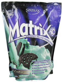 Syntrax   Matrix 5.0 Sustained Release Protein Blend Mint Cookie   5.4 lbs.