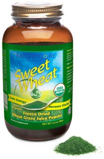 Brightcore Nutrition   Sweet Wheat Organic Wheat Grass Juice Powder   90 Grams