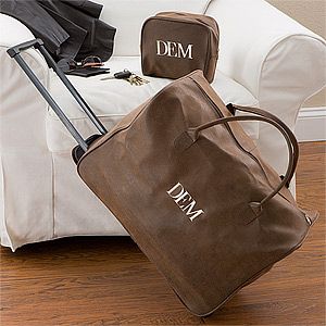 Personalized Luggage Set   Wheeled Suitcase & Toiletry Bag