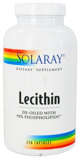 Solaray   Lecithin   250 Capsules