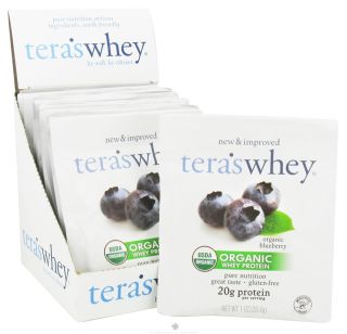 Teras Whey   Organic Grass Fed Whey Protein Packet Blueberry   1 oz.