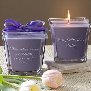 Personalized Candles   For My Love   Lavender & Linen