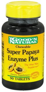 Good N Natural   Chewable Enzyme Plus Super Papaya   90 Tablets
