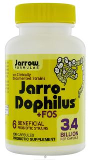 Jarrow Formulas   Jarro Dophilus + FOS   100 Capsules
