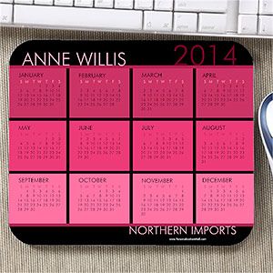 Personalized Calendar Mouse Pads   Its A Date