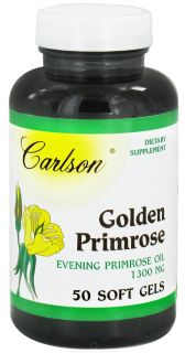 Carlson Labs   Golden Primrose Evening Primrose Oil 1300 mg.   50 Softgels
