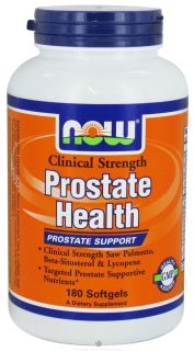NOW Foods   Prostate Health Clinical Strength   180 Softgels