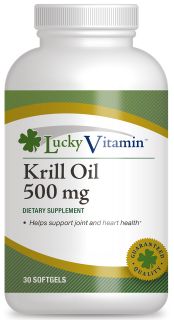 LuckyVitamin   Krill Oil 500 mg.   30 Softgels