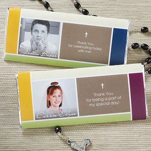 Personalized Communion Favors   Blessed Child Photo Candy Bar Wrappers