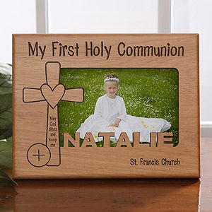 Personalized Cross Picture Frame   Special Day
