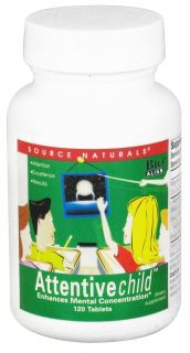 Source Naturals   Attentive Child   120 Tablets