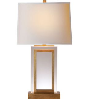 E.F. Chapman Crystal 1 Light Table Lamps in Antique Burnished Brass CHA8983AB NP