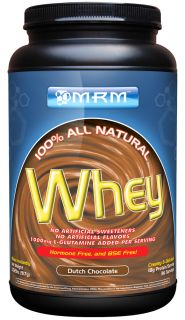 MRM   100% All Natural Whey Dutch Chocolate   2.02 lbs.