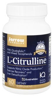 Jarrow Formulas   L Citrulline with Quatrefolic & Mixed Tocopherols 1000 mg.   60 Tablets
