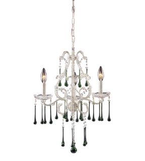 Opulence 3 Light Chandeliers in Antique White 4001/3LM