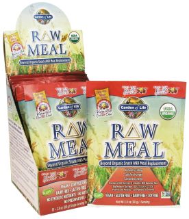 Garden of Life   Raw Meal Beyond Organic Snack and Meal Replacement Vanilla Spiced Chai   10 x 2.8 oz. Packets