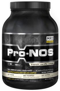 MRI Medical Research Institute   Pro Nos Multi Fractionated Whey Isolate Complex French Vanilla Creme   3 lbs.