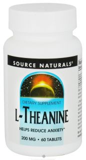 Source Naturals   L Theanine 200 mg.   60 Tablet(s)
