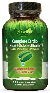 Irwin Naturals   Complete Cardio Heart & Cholesterol Health   84 Softgels