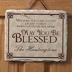 Home Decor   Personalized Welcome Signs   May You Be Blessed