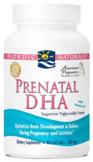 Nordic Naturals   PreNatal DHA with Vitamin D 500 mg.   90 Softgels