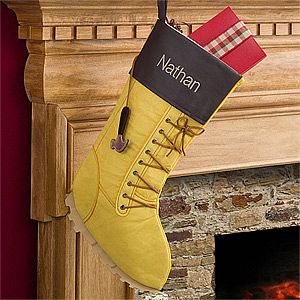 Personalized Christmas Stockings   Work Boot