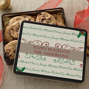 Personalized Cookie Tin   Family Is Forever