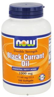 NOW Foods   Black Currant Oil Double Strength 1000 mg.   100 Softgels