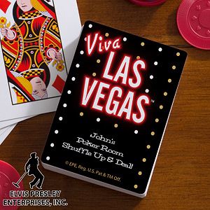 Personalized Playing Cards   Viva Las Vegas