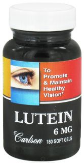 Carlson Labs   Lutein 6 mg.   180 Softgels