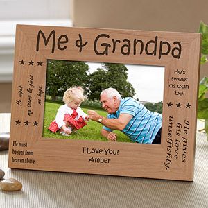 Personalized Grandparents Wood 4x6 Picture Frame