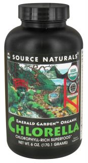 Source Naturals   Emerald Garden Organic Chlorella Chlorophyll Rich Superfood   6 oz.