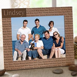 Personalized 8x10 Picture Frame with Custom Title & Names